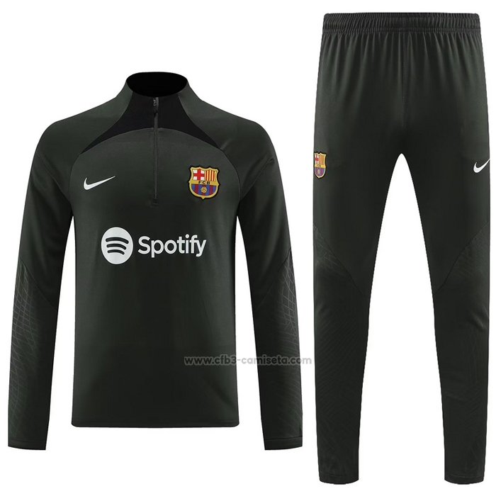 Chandal de Sudadera del Barcelona 2023-2024 Verde